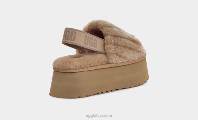 sievietes UGG disko šerpa velveta slidkalniņš Z48J55 kastanis
