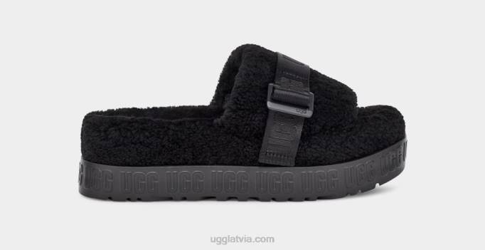 sievietes UGG fluffita Z48J836 melns