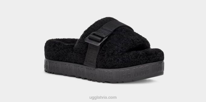sievietes UGG fluffita Z48J836 melns