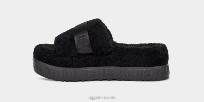 sievietes UGG fluffita Z48J836 melns