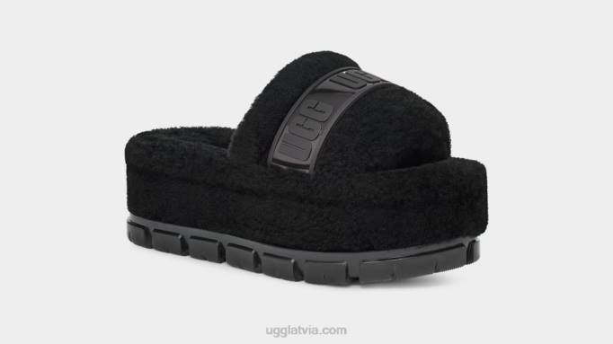 sievietes UGG fluffita skaidrs Z48J734 melns