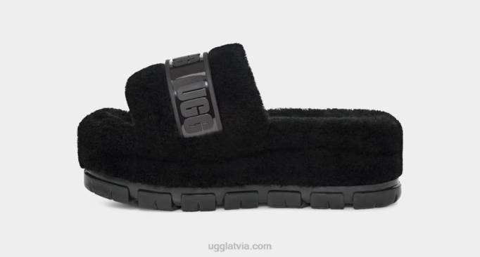 sievietes UGG fluffita skaidrs Z48J734 melns