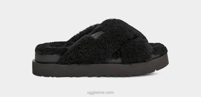 sievietes UGG fuzz cukura krusta slaids Z48J476 melns