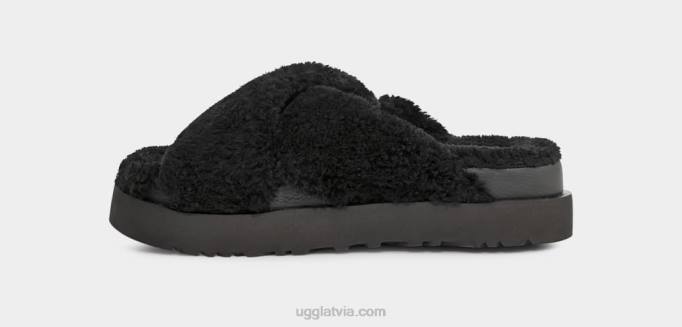 sievietes UGG fuzz cukura krusta slaids Z48J476 melns