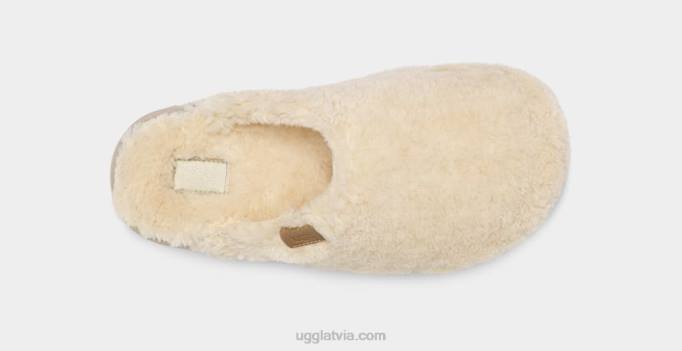 sievietes UGG fuzz cukura slidkalniņš Z48J2101 dabisks