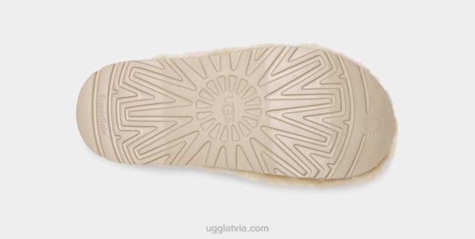 sievietes UGG fuzz cukura slidkalniņš Z48J2101 dabisks