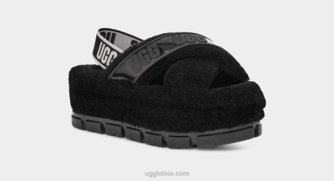 sievietes UGG fuzzita skaidrs Z48J731 melns
