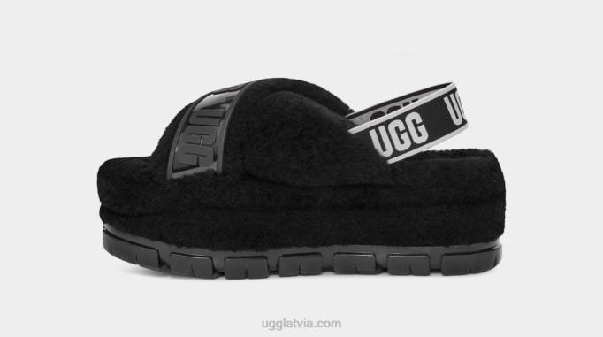 sievietes UGG fuzzita skaidrs Z48J731 melns