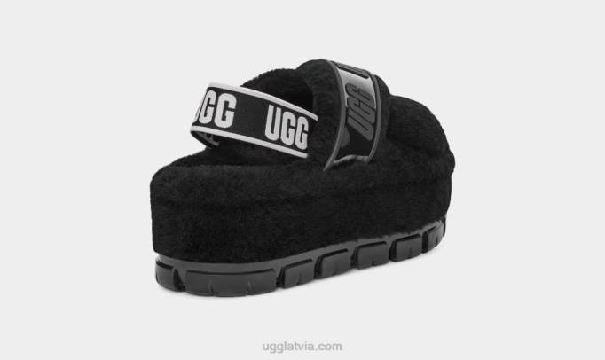sievietes UGG fuzzita skaidrs Z48J731 melns