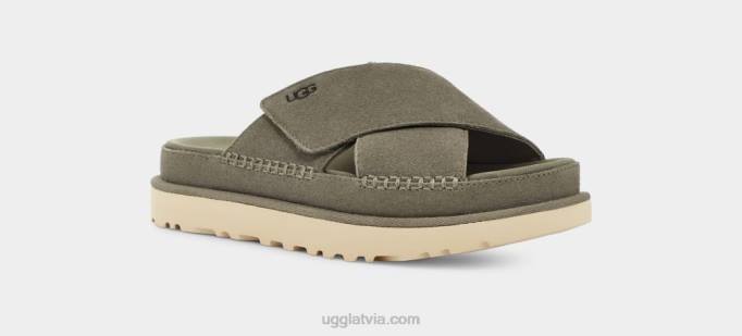sievietes UGG goldenstar krusta slidkalniņš Z48J438 sūnu zaļa