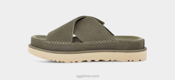 sievietes UGG goldenstar krusta slidkalniņš Z48J438 sūnu zaļa