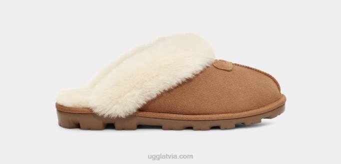 sievietes UGG koķetes čības Z48J486 kastanis