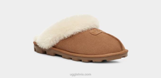 sievietes UGG koķetes čības Z48J486 kastanis