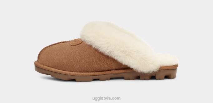 sievietes UGG koķetes čības Z48J486 kastanis