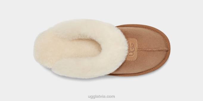 sievietes UGG koķetes čības Z48J486 kastanis