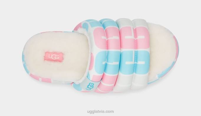 sievietes UGG lepnuma slaids Z48J603 lepnuma logotips