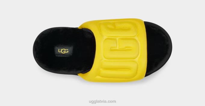 sievietes UGG maxi grafiskais slaids Z48J757 kanārijputniņš/melns