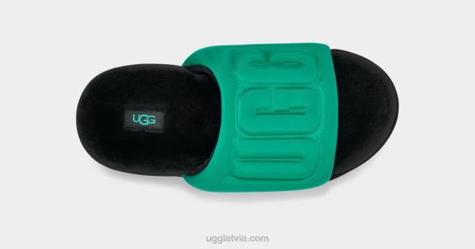 sievietes UGG maxi grafiskais slaids Z48J758 smaragda zaļš/melns