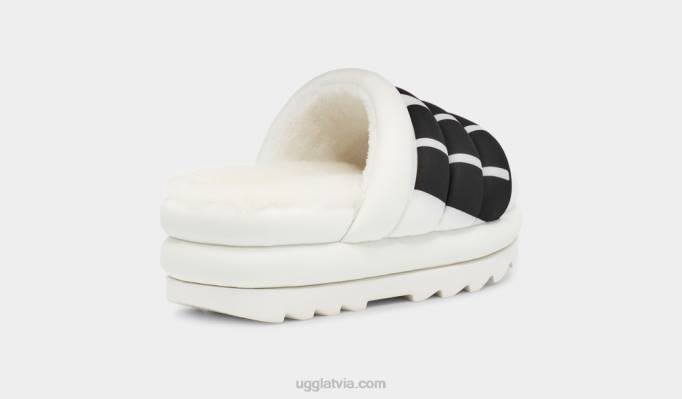 sievietes UGG maxi slide logo Z48J2140 balts