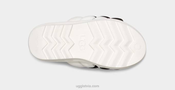 sievietes UGG maxi slide logo Z48J2140 balts