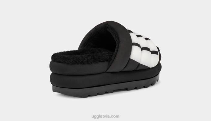 sievietes UGG maxi slide logo Z48J706 melns