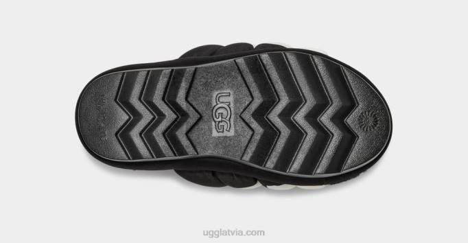sievietes UGG maxi slide logo Z48J706 melns