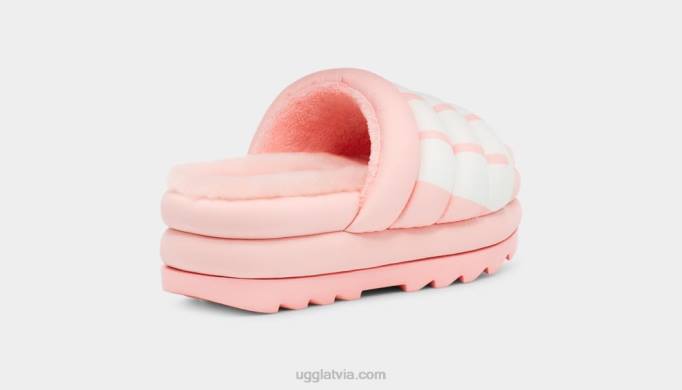 sievietes UGG maxi slide logo Z48J707 rozā ķemmīšgliemene