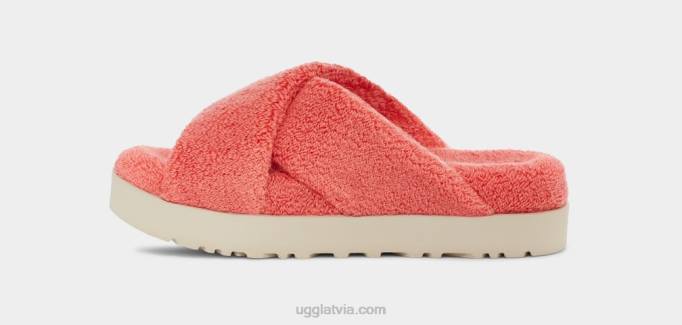 sievietes UGG pūciņa cukura frotē krusta slaids Z48J821 persiku svētlaime