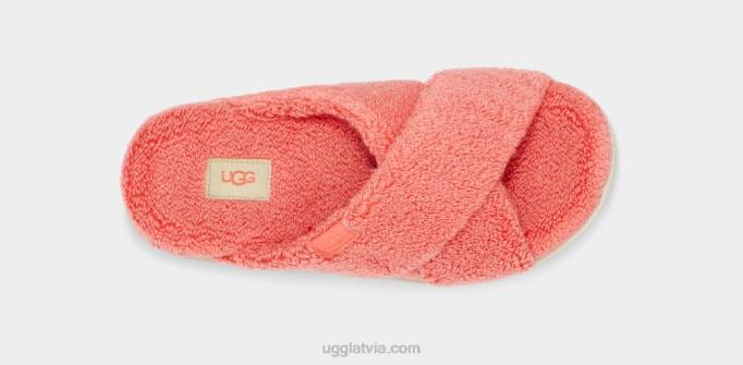 sievietes UGG pūciņa cukura frotē krusta slaids Z48J821 persiku svētlaime