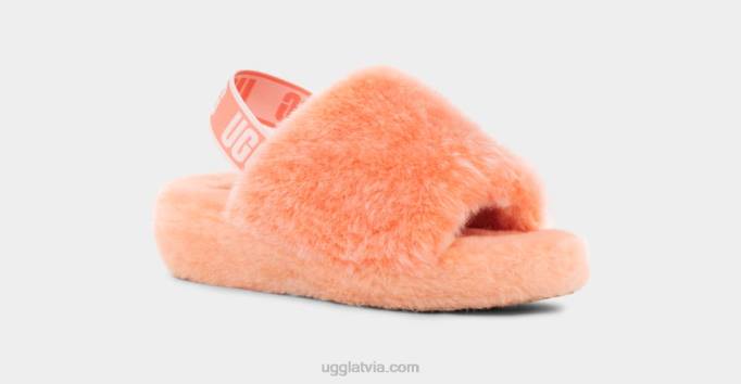 sievietes UGG pūka jā slaidu spalva Z48J71 mīkstie koraļļi