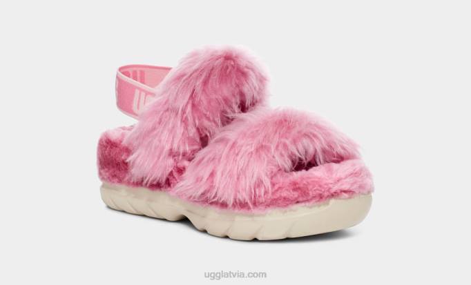 sievietes UGG pūkains cukura sandales Z48J741 rozā