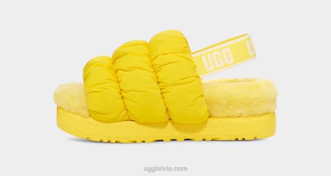 sievietes UGG scrunchita Z48J536 saulaini dzeltens