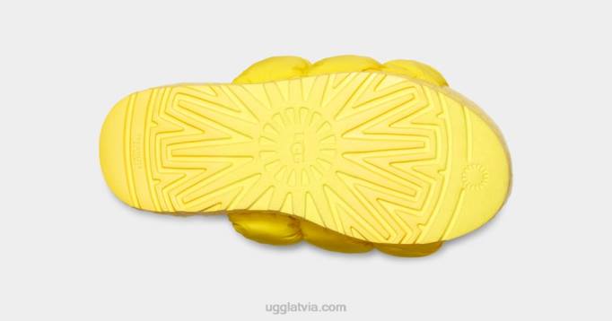 sievietes UGG scrunchita Z48J536 saulaini dzeltens