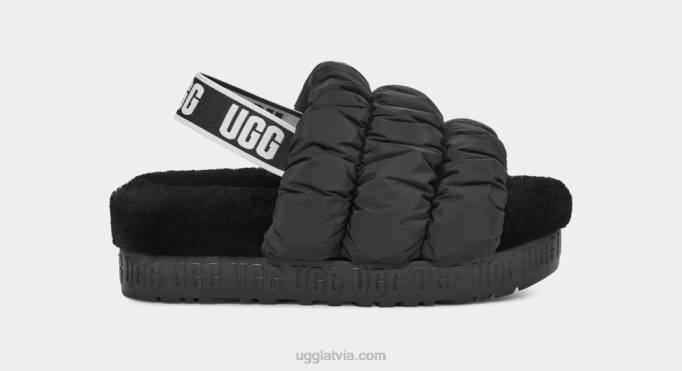 sievietes UGG scrunchita Z48J537 melns