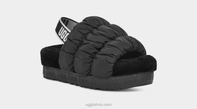 sievietes UGG scrunchita Z48J537 melns