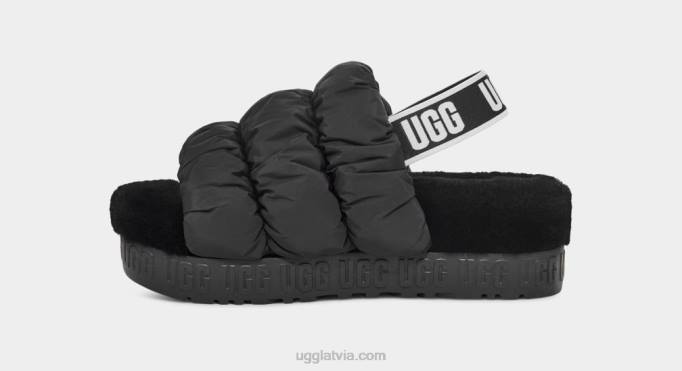 sievietes UGG scrunchita Z48J537 melns