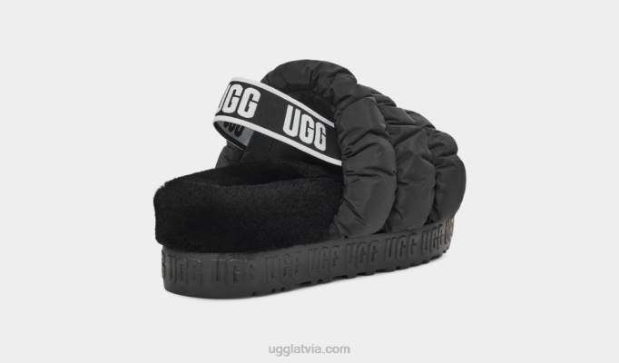 sievietes UGG scrunchita Z48J537 melns