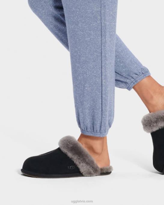 sievietes UGG scuffette ii Z48J447 melns/pelēks