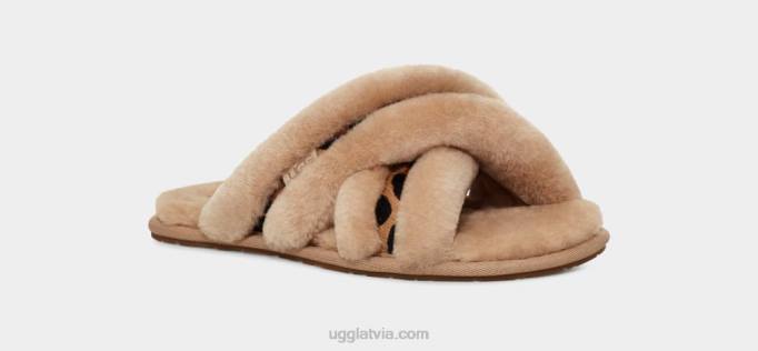 sievietes UGG scuffita plankumains Z48J41 dabisks