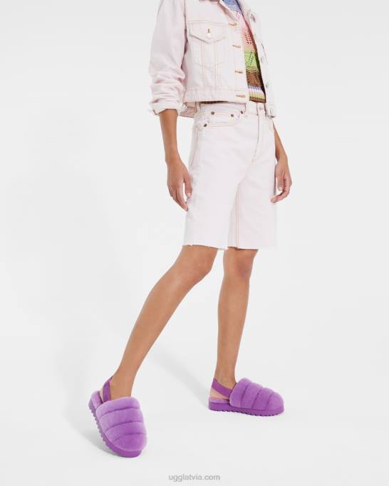 sievietes UGG super pūkaina čība Z48J802 purpursarkanas debesis