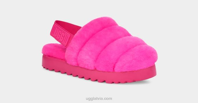 sievietes UGG super pūkaina čība Z48J803 taffy rozā