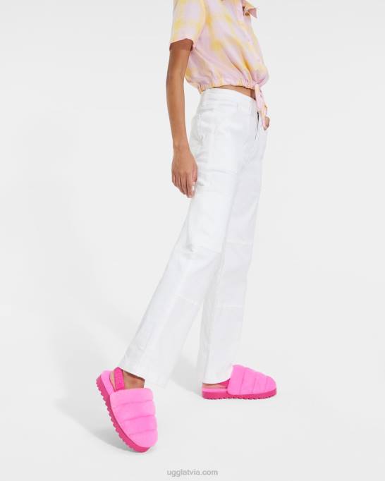 sievietes UGG super pūkaina čība Z48J803 taffy rozā