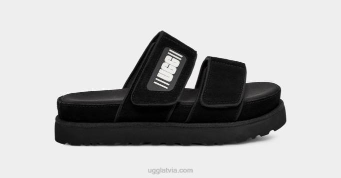 sievietes UGG zaļāks slaids Z48J824 melna zamšāda