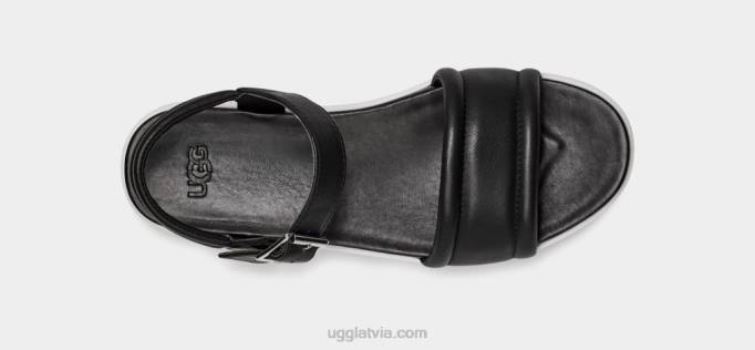 sievietes UGG zayne potītes siksna Z48J2130 melna āda