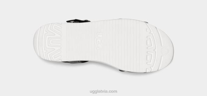 sievietes UGG zayne potītes siksna Z48J2130 melna āda