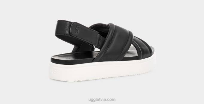 sievietes UGG zayne slingback Z48J541 melna āda