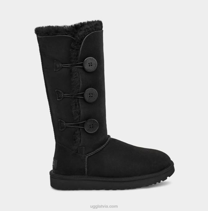 sievietes UGG bailey button triplet ii boot Z48J365 melns