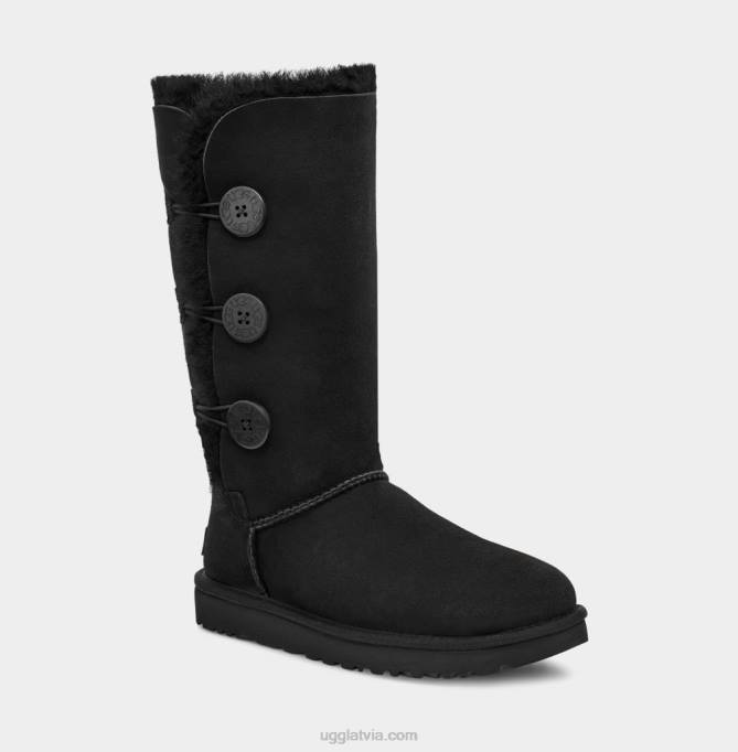 sievietes UGG bailey button triplet ii boot Z48J365 melns