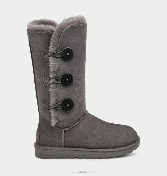 sievietes UGG bailey button triplet ii boot Z48J366 pelēks