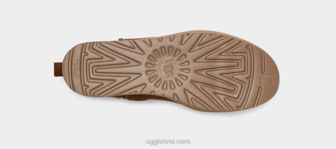sievietes UGG dekonstruētas mežģīnes Z48J708 kastanis